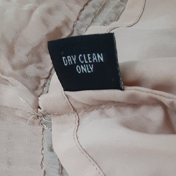 Karina Grimaldi Pink Beaded Mini Slip Dress Silk Cocktail Dress Womens L NWT - Picture 11 of 15